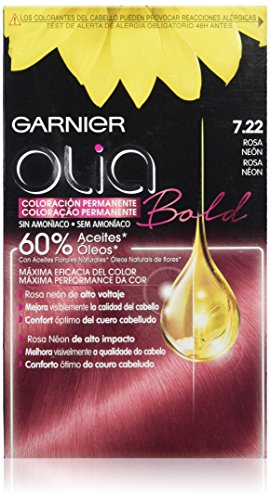 Garnier Olia Coloración permanente sin amoniaco con aceites florales naturales - Tono: Bold Rosa Neón 7.22