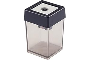 ‎DAHLE Dahle Bürotechnik Dosenspitzer Dahle 53461, Für Blei- und Farbstifte bis 8 mm Ø, grau-transparent, 5 Stück