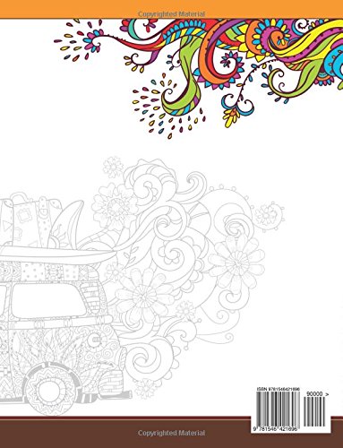 Camper Coloring Book for Adults: Let Color me the camping ! Van, Forest and Flower Design