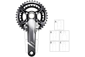 CNANRNANC Adesivi protettivi per pedivelle per mountain bike, adatti per pedivelle per GX, XT, XTR ed E Thirteen (B)