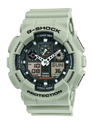 Casio Herren-Armbanduhr XL G-Shock Analog - Digital Quarz Resin GA-100SD-8AER Casio Herren-Armbanduhr XL G-Shock Analog - Digital Quarz Resin GA-100SD-8AER