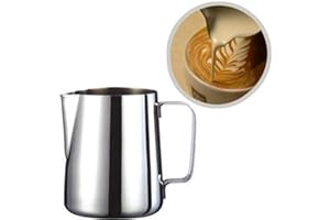 Fablcrew Pichet à Lait en Acier Inoxydable 200ml Pot à Lait pour Café Mousse de Lait