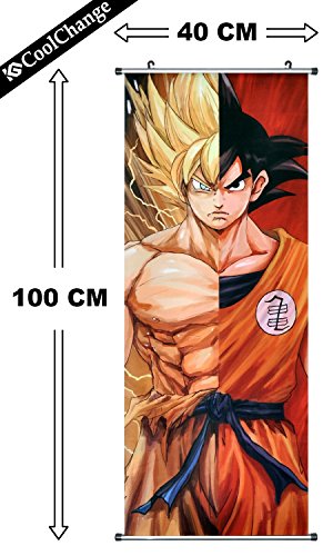 CoolChange Großes Dragon Ball Rollbild / Kakemono aus Stoff Poster, 100x40cm