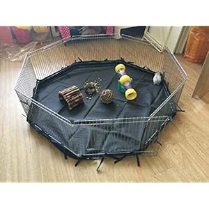 VivaPet – Parque para Animales con Paneles Laterales, Octogonal, para roedores y Cachorros, con 8 Paneles, pequeño, 86,36 cm