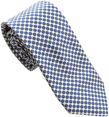 Blue Honeycomb Silk Tie by Van Buck