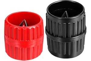 CUEMOON 2 Pezzi Strumento Di Sbavatura Per Tubi, Alesatore Universale Grandi Dimensioni Tubi 5-38mm, per interni ed esterni