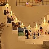AtneP 20 LED Star Photo Clip Fairy String Lights, 4 m