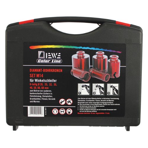 Diewe Colour Line Fliesen-Bohrkronen Set 8-teilig, 04011 - 2