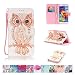 Produktbild Galaxy S5 Fall, firefish Ständer Flip [Slots] Brieftasche Cover Double Schicht Bumper Schale mit Magnetverschluss Strap Schutzhülle für Samsung Galaxy S5 Samsung Galaxy S5 eule