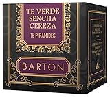 Barton Té Verde Sencha Cereza, Pirámides - 15 pirámides