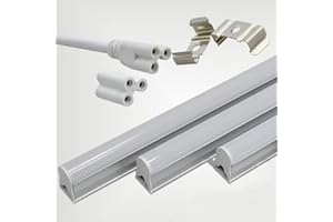 SILAMP Tube Néon LED 90cm T5 14W - Blanc Froid 6000K - 8000K
