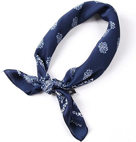 Blue Silk Headscarf