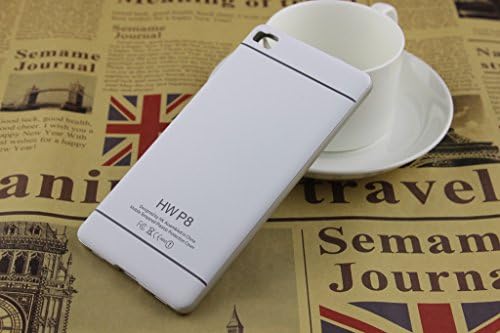 iNeway 3in1 set,for HUAWEI Ascend P8 Aluminum Metal Bumper Frame Case with Baking varnish 3D arc Shockproof PC Back Plate Cover(gift:Tempered glass film Screen Protector and clear TPU case),p8,metal arc PC-Sliver