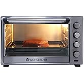Wonderchef Oven Toaster Griller (OTG) - 60 litres, Steel with Rotisserie, Auto-Shut Off, Heat-Resistant Tempered Glass, 6-Sta