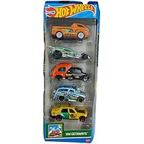 Hot Wheels 10 Cars Gift Pack, Assorted Metal Cars, Multicolor
