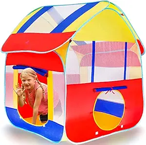 BabyGo Playhouse Foldable Kids Childrens Indoor Outdoor Pop Up Play Tent House Toy (Multicolour)