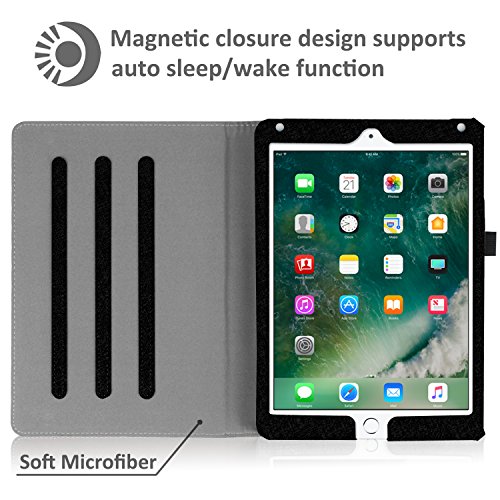 WizFun Folio Hülle Schutzhülle Tasche Case Cover mit Auto Schlaf / Wach Funktion für 9.7 Zoll Apple iPad 9.7 2017 / iPad Air 2 / iPad Air Tablet, LuckyTree - 4