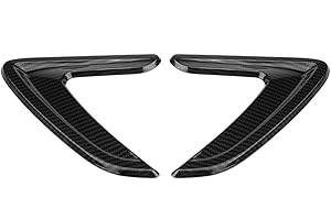 ‎QIILU Qiilu Seitliche Belüftungsabdeckung, Auto Seitenbelüftung Abdeckung Trim Fender Aufkleber für 3er F30 2012-2016(Kohlenstoff Muster)