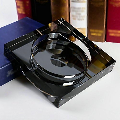 ZHDC® Fashion Crystal Ashtray   Creative Personality Gift   Large Fine European Style Ashtray Home Office Portable ( Size : 25CM )