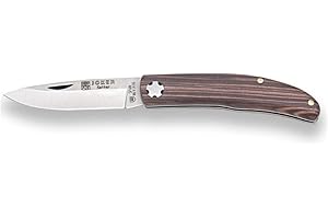 Joker Navaja pistón de Bolsillo Setter NP112, cachas Madera Palisandro y Hoja de 6,5 cm, Herramienta de Pesca, Caza, Camping y Senderismo