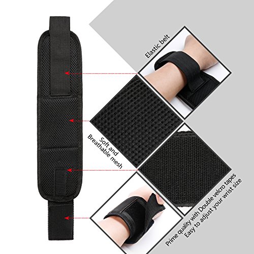 Magnetisches Armband Magnetarmband Werkzeug | mit 10 Magnet Stark Zugkraft | Leicht Angenehm Tragen | für Nägel Schrauber Bohrer Magnetische Pickup-Kit Handgelenk Band - 4