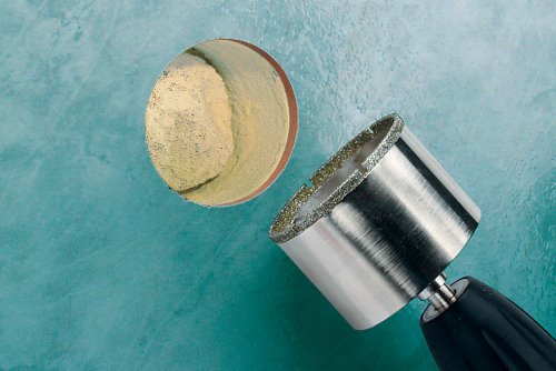 Wolfcraft 5926000 1 Diamant-Lochsäge Ceramic mit Schwamm, 10 mm Schaft Ø 35 - 3