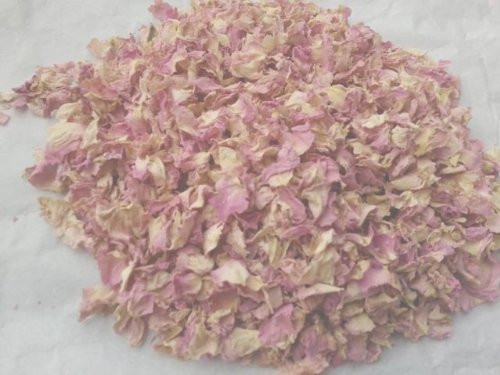 Dried Rose Petals - Pastel Pink & Cream 100g Biodegradable Confetti by Soothing IdeasÂ®