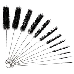 Vicloon Tube Brosse de Nettoyage 13pcs Kit, Brosse de Nettoyage Tube pour Bouteille en Verre Bébé Biberon Bouilloire Clavier, Tuyau Brosses de Nettoyage