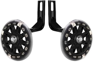 QOXEZY Stability Enhancing Bicycle Support Wheels for Children Suitable For Use With Popular Sizes of For kids' Bikes (14 20 Inches) (16inch)