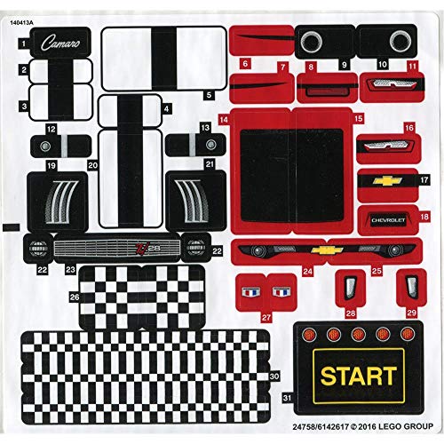 Preisvergleich Produktbild LEGO® Aufkleber für Set 75874 - (24759 / 6142618)