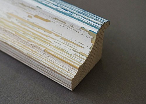 Spiegel Wandspiegel Badspiegel Flurspiegel Garderobenspiegel – Über 200 Größen – Bari Beige Weiß Blau 4,2 – Außenmaß des Spiegels 50 x 70 – Wunschmaße auf Anfrage – Antik, Barock - 7