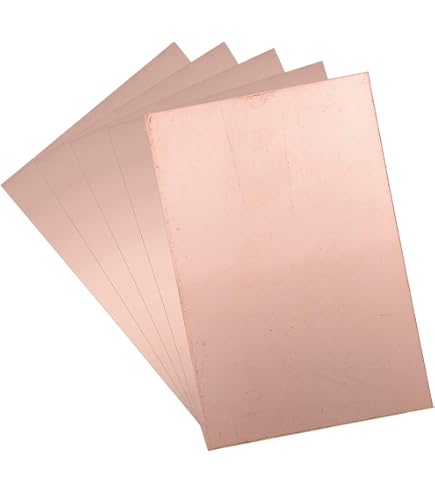 Lot De 5 Plaques PCB Cuivre Simple Face Bakélite 300x200mm - 1,5 Mm D'Épaisseur - Idéal Prototypage Et Bricolage Électronique