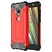 Price comparison product image Sansee Luxury Rugged Armor Shockproof Bumper Phone Case Cover For Motorola Moto E5 Play / E5 Cruise (Red)