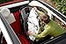 Diono Ultra Mat Deluxe Seat Protector with Integrated Car Seat Sun Shade (Black)