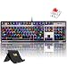Produktbild Normia Rita RGB Mechanische Spiel Tastatur und keinem Konflikt der allen Tasten und Kompakte Ausf¨¹hrung Schalter MX Rot - Schwarz