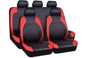 ZAPORA Car Seat Cover Full Sets, for MG ZS MG4 MG5 ZS EV 2022 2023 9 Pcs Set Full Surround Leather Waterproof NonSlip Front Rear Protectors Interior Accessories,C
