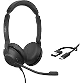 Jabra Evolve2 30 SE Wired Over Ear Headphones for Phones Stereo Black Noise Cancelling Headphones with Microphone
