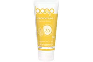 boep protezione solare SPF30 | Protezione solare minerale per neonati, bambini e adulti | Con ossido di zinco e senza filtri UV chimici | Crema solare naturale vegana per tutta la famiglia (200ml)