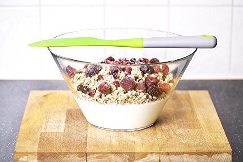 Paulis Kitchen – Starterset / Spülbürsten + Spatel für das Reinigen & Ausleeren von Töpfen, Thermomix® TM5 + TM31, Mixertöpfen, usw. (Grün) - 5