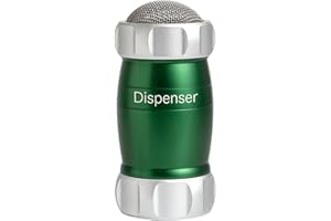 Marcato Powdered Sugar Spreader, Kitchen Sieve, Powder Dispenser, Also for Flour and Spices, in Aluminium, Made in Italy. Model: Dispenser, Green