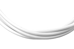 cyclingcolors Guaina Cavo DERAGLIATORE Bianco Teflon Lunghezza 1M Diametro 4MM Cambio Bici Bicicletta MTB