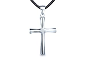 Unendlich U Ciondolo a forma di croce in argento Sterling 925, con zirconia cubica, da uomo e da donna, idea regalo per la persona amata