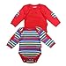 Toby Tiger Bold Stripe Baby T-Shirt 2 Pack (3-6 Months)