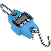 300KG Elektronische Kranwaage Hängewaage Wildwaage Crane Maßstab (Sky Blue.)