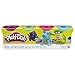 Produktbild Hasbro Play-Doh B6510EL2 - 4er Pack Knete, für fantasievolles und kreatives Spielen, hellblau, hellgrün, pink und lila
