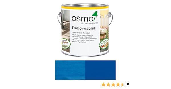 Osmo Dekorwachs Intensiv Blau 0 125 L Amazon De Baumarkt
