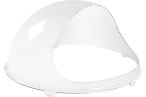 Royal Catering RCZW-COV62 Cobertura Protección Antisalpicaduras para Máquina de Algodón de Azúcar (Ø 62 cm, Vidrio Acrílico)