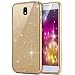 Produktbild Galaxy J3 2017 Hülle,Silikon Hülle Glitzer Glänzende Handyhülle Schutzhülle Bling Strass Diamanten TPU Silikon Schutz Handy Hülle Etui Protective Case Cover für Samsung Galaxy J3 2017,Gold