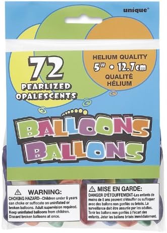 Pearlized Assorted Pastel 5" Balloons [72]
