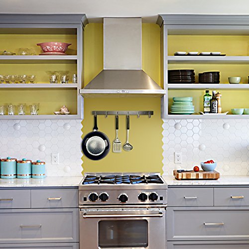 Ecooe 6 Haken Garderobenhaken Hakenleiste Kleiderhaken Handtuchhalter Wandhaken Mehrzweckhaken Edelstahl rostfrei - 6